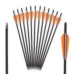 12Pcs 20 INCH Crossbow Bolts OD 8.8mm Carbon Crossbow Archery Arrows Screw Tips