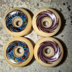 Vintage Santa Cruz OJII TEAM RIDER Skateboard Wheels 95 61 TEAMRIDER NOS