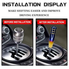 Car Long Gear Shift Lever Knob Handle Compatible with Honde, 5″ Multicolor
