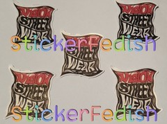 Vision Street Wear Stickers Lot Of 5 Vinyl Laminated Die-cut Surf Skate SK8