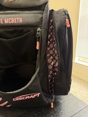 GRIPeq McBeth AX5 Disc Golf Backpack Bag 25-Disc Black/Pink *very rare* 5 claw