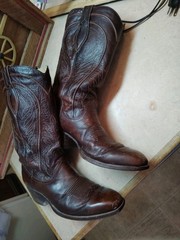 Dan Post Vintage Cowboy Boots Mens 7 1/2 Mens ,Spain, 3x Beaver