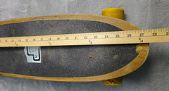 Vintage 1970s Kicktail Skateboard Track Force Trucks Yellow Wheels