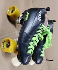 Vtg Labeda SP204 Roller Speed Skates Sz 6 Leather Quad Cruiser Pacer Derby