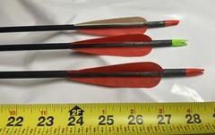 9-Mixed Used Carbon Shafts-28” Some Need Fletchings & Inserts See Pics