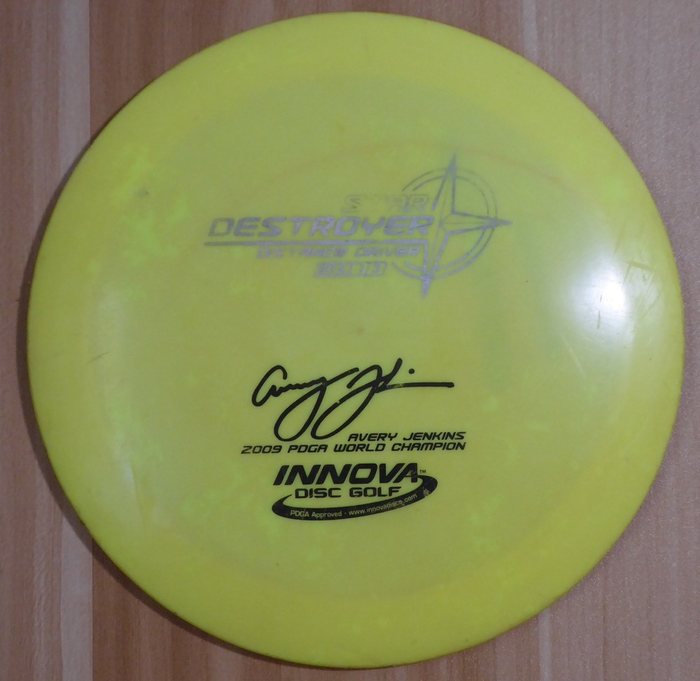 Innova Star Destroyer 2-Line Avery Jenkins (Yellow, 176g) – 2009 PDGA Champion