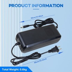 54.6V 4A Lithium Battery Charger for 48V 13s li-ion Battery DC 5.5 * 2.1/2.5m…