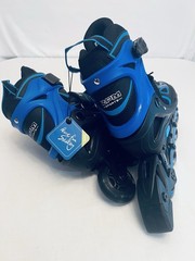 ZPM Sports ABEC-7 Youth Adjustable Inline Skates Size M (EU 34-37) Blue/Black