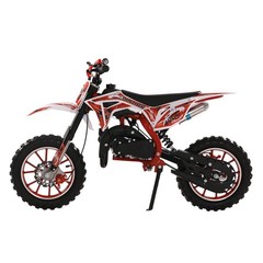 NEW 49cc 2-Stroke Kids Dirt Bike – Gas-Powered Off-Road Mini Motorcycle (Red)