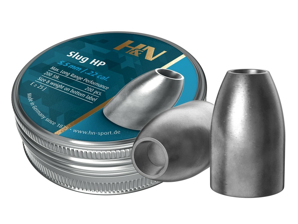 H&N Slug HP 200 Count HOLLOW POINT 5.5mm .217 / .22 Caliber 30gr Pellets B