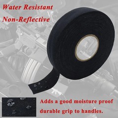 Gun Grip Tape, 1 Inch x 27.34 Yards Black Goon Tape, Water-Resistant Tactical Ta