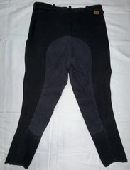 On Course Womens 32R (32 in Waist) Black Belt Loop Equestrian Riding Breeches