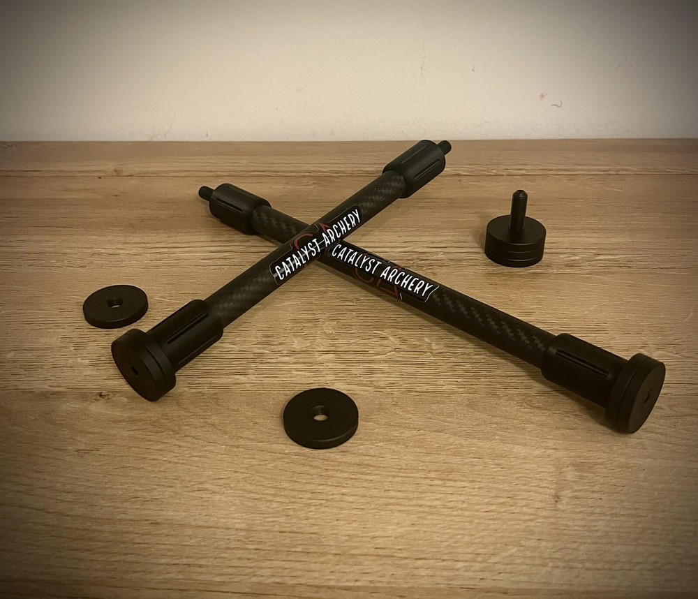 Hunting Stabilizer Set by Catalyst Archery 10”/8” Set. Includes 4 Oz of Weight.