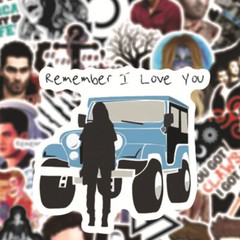 50pcs Waterproof Vinyl Teen Wolf Sticker Pack For Laptop,Water Bottle