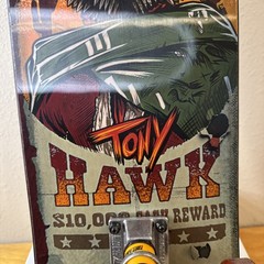 NEW Tony Hawk Lenticular 31 In. Wanted Hawk Skateboard 52mm Wheels