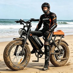 1500W ADULT ELECTRIC BIKE 60MILE 33MPH 20» FAT TIRES OFF-ROAD EMOUNTAIN BIKE