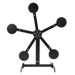 8″ inch Portable Paddles Star Reactive Shooting Target Q235 Steel, No Welding