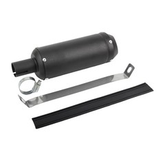 28mm 1.1″ Exhaust Muffler Motorcycle Slip On Muffler Compatible with Dirt Black