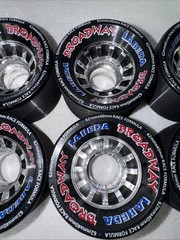 Labeda Broadway Skate Wheels 62mmx40mm Race Formula Lot Of 8