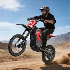 Adult Electric Dirt Bike 6000W Peak Top Speed Off Road All Terrain E Motorcycle