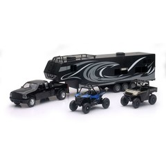 REPLICA PICK UP TOY HAULER W/POLARIS VEHICLES SET