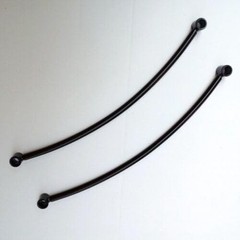 Rear Fender Rail Support Bracket Mount Holder Motorcycle Chopper Bobber (black)