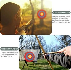 50cm Archery Straw Target Board Solid Bow Arrow Shooting Practice Outdoor Sport