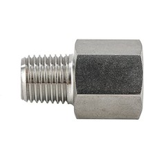 Yoebor Stainless Steel 304 Gauge Adapter, 1/2″ NPT Female x M18*1.5 Male 1