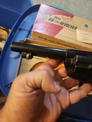 EARLY Hahn Model 45 Single-Action BB Revolver CO2 Air Pistol in Original Box #1