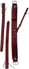 Horse Western Leather Complete Flank Cinch Set Rear Flank Back Cinch Girth Sa…