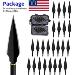 12X Arrowheads Broadheads 150grain Archery Broad Arrows Heads Screw Tips Archery