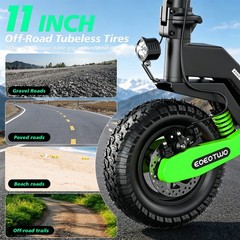 1200W Electric Scooter for Adult 48V13AH 28MPH 11» Off-road Commuting E-Scooter