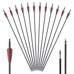 Archery 62″ ILF Takedown Recurve Bow 25-60lbs Right Hand Carbon Arrows Hunting