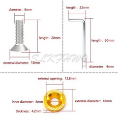6063-T6 Hard Aluminum Alloy Fender Washer 20 Pieces CNC Precision silver