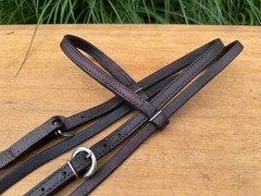 Leather Browband Western Horse Headstall ~ Medium/Dark Oil