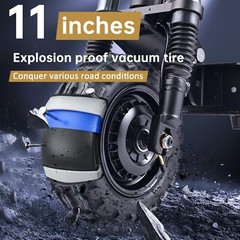 6000W Dual Motor 38AH Electric Scooter For Adult 11″ Off Road Tires With Seat