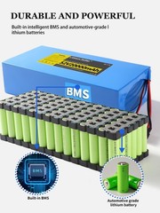 52V 48V 36V li-ion battery for ≤1200W ebike scooter motor with 30/40BMS