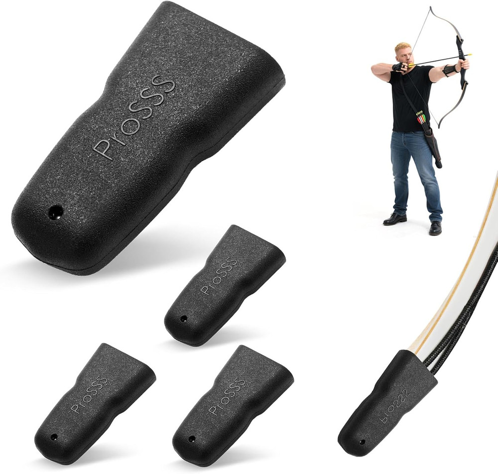 Recurve Bow Tip Protector 2 or 4 Pack–Archery Accessories for Recurve Bow & Long