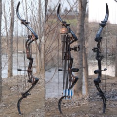 40-55lbs Recurve Bow Kit Hunting Fishing 320FPS Archery Adult Target Shooting
