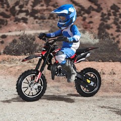 49cc 2-Stroke Kids Dirt Bike Gas Power Motocross Off Road Mini Motorcycle US
