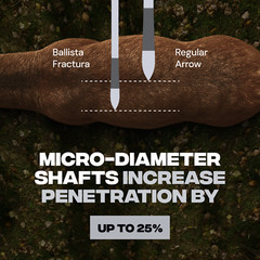 BALLISTA FRACTURA Hunting Arrows Micro-Diameter OD .244″/6.0mm (Pack of 6)