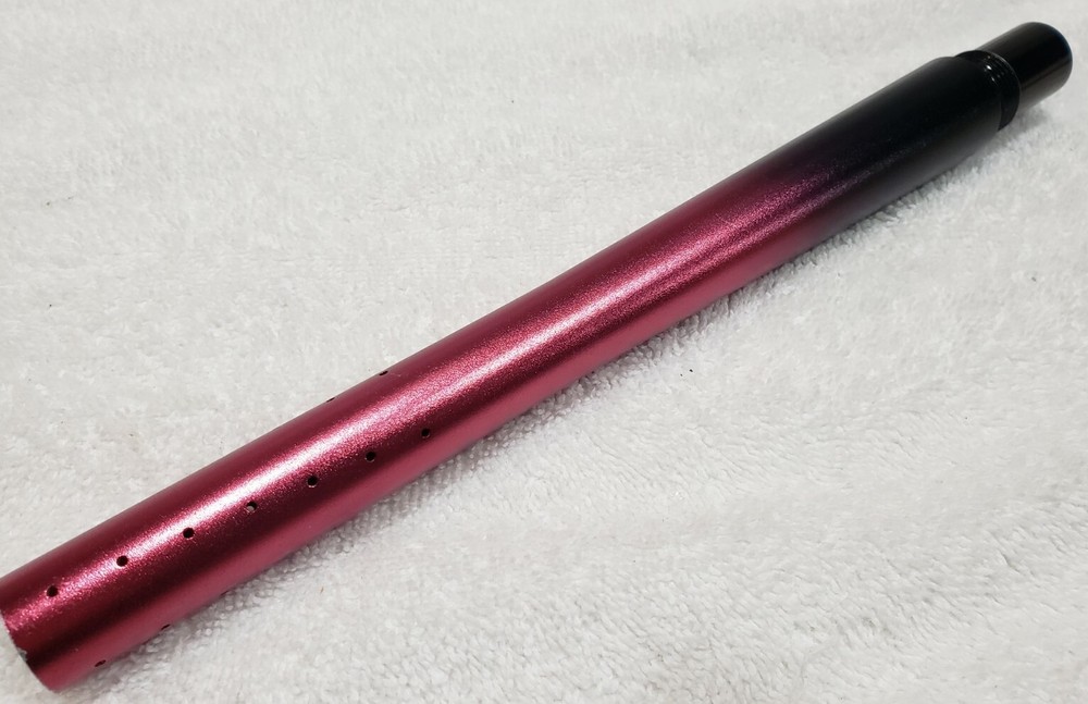10 in Ported Red Black Fade Spyder Piranha Dragon Paintball Gun Barrel Free Ship
