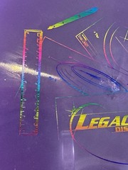 Legacy Discs Prototype Clutch 152g Disc Golf Putter Rare Clear Pink w/rainbow