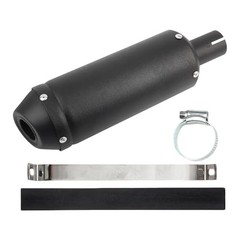 28mm 1.1″ Exhaust Muffler Motorcycle Slip On Muffler Compatible with Dirt Black
