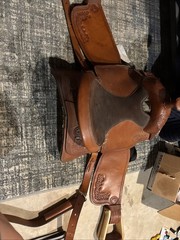 Vintage Western Y Saddle Imported From Texas Bought In 1990