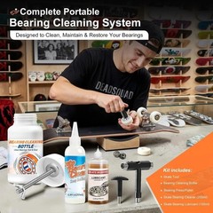 Skate Bearing Cleaning Kit – Portable Complete Bearing Maintenance System wit…