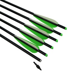 6/12pcs 18-20in Crossbow Bolts Aluminum Arrows Archery Hunting Outdoor Shooting