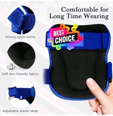 6 in 1 Kids/4-12 Years Protective Gear Set, 2Knee Pads 2Elbow Pads 2Wrist Pads