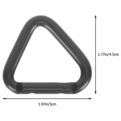 3 Pcs Aluminum Alloy Triangle Carabiner Clip Metal Climbing Color