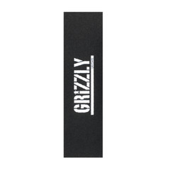 Grizzly Griptape Stamp Print Single Sheet 9″x33″ – Black/White
